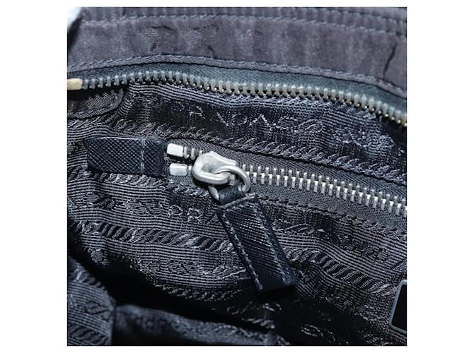 Borsa a tracolla PRADA Nylon Nero Argento Auth 195790V - vista 26