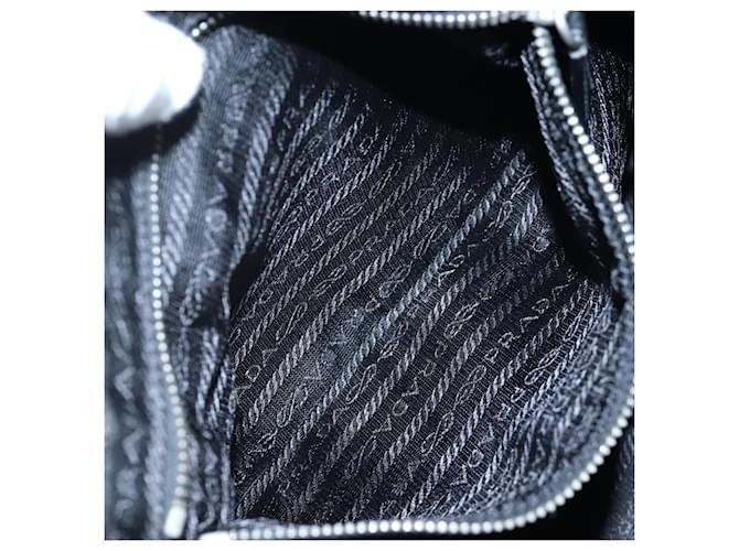 Borsa a tracolla PRADA Nylon Nero Argento Auth 195790V - vista 27
