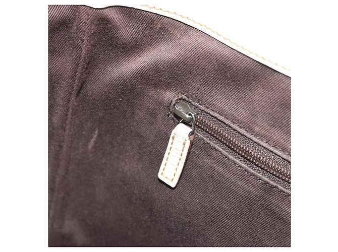Borsa a mano GUCCI GG Canvas Beige Silver 113019 Auth 194256 Argento - vista 19