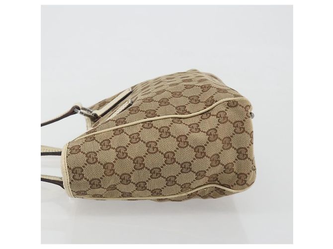 Borsa a mano GUCCI GG Canvas Beige Silver 113019 Auth 194256 Argento - vista 5