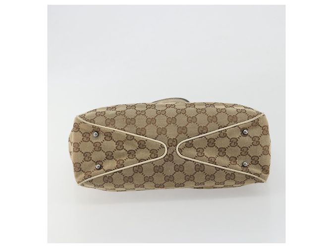 Borsa a mano GUCCI GG Canvas Beige Silver 113019 Auth 194256 Argento - vista 9