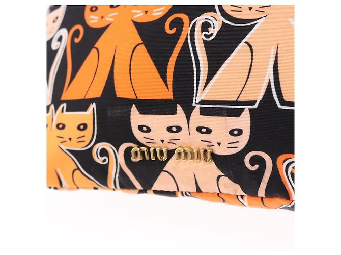 Pouch Miu Miu Nylon Orange Auth 196784V Arancione - vista 18