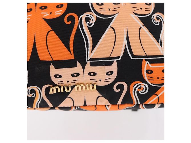 Pouch Miu Miu Nylon Orange Auth 196784V Arancione - vista 2