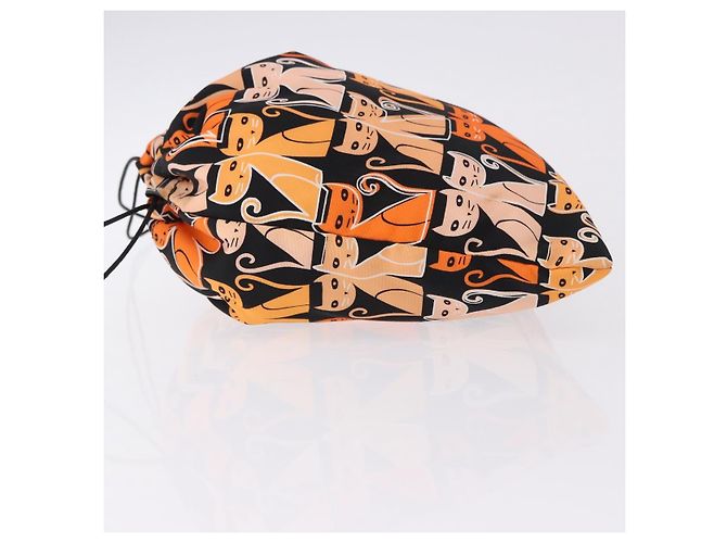 Pouch Miu Miu Nylon Orange Auth 196784V Arancione - vista 5