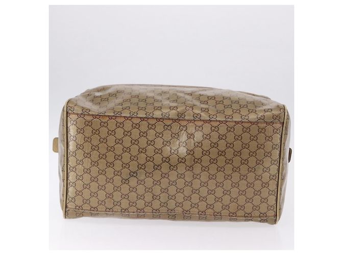 GUCCI GG Crystal Boston Bag Coated Canvas Beige 153240 Auth 194991 - view 10
