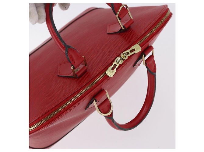 Borsa a mano LOUIS VUITTON Epi Alma Castilian Red M52147 LV Auth 195378V Rosso - vista 6