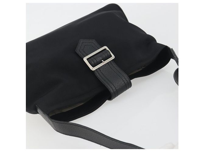 Borsa a tracolla BURBERRY Canvas Black Silver Auth 196119 Nero Argento - vista 6