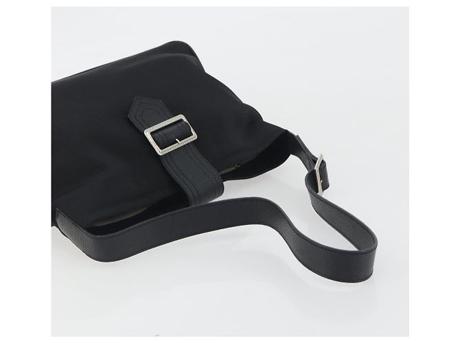Borsa a tracolla BURBERRY Canvas Black Silver Auth 196119 Nero Argento - vista 7