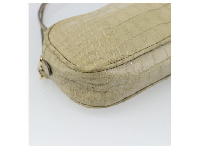 Borsa a tracolla Miu Miu in pelle beige e oro autentica bs36735 D'oro - vista 14