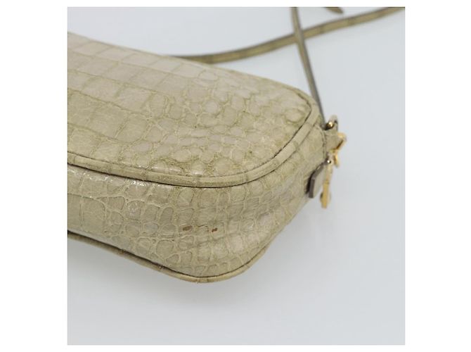 Borsa a tracolla Miu Miu in pelle beige e oro autentica bs36735 D'oro - vista 15