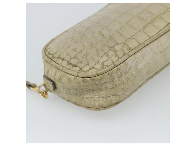 Borsa a tracolla Miu Miu in pelle beige e oro autentica bs36735 D'oro - vista 16