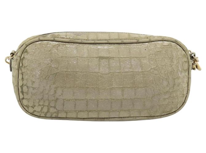 Borsa a tracolla Miu Miu in pelle beige e oro autentica bs36735 D'oro - vista 2