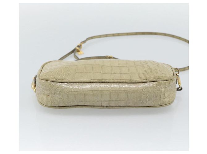 Borsa a tracolla Miu Miu in pelle beige e oro autentica bs36735 D'oro - vista 5