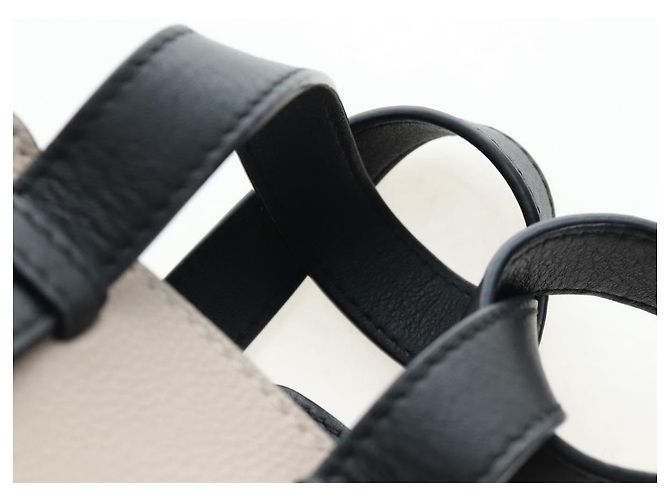 Borsa a mano LOEWE Hammock Herbarium in pelle 2 Beige Silver Auth 193784SAM Argento - vista 14