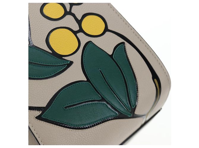 Borsa a mano LOEWE Hammock Herbarium in pelle 2 Beige Silver Auth 193784SAM Argento - vista 22