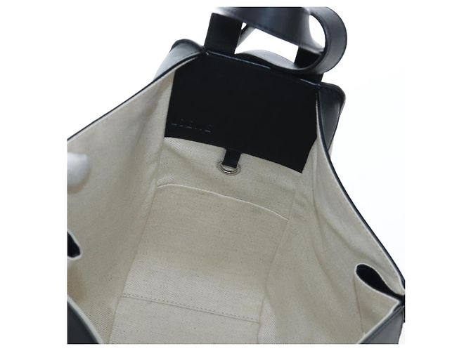 Borsa a mano LOEWE Hammock Herbarium in pelle 2 Beige Silver Auth 193784SAM Argento - vista 24