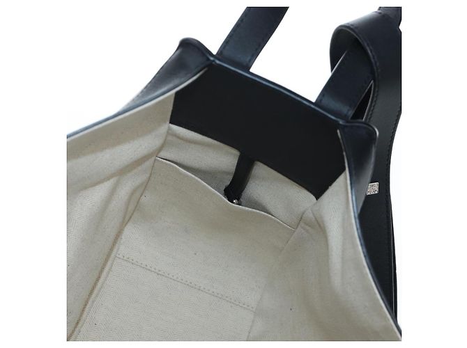 Borsa a mano LOEWE Hammock Herbarium in pelle 2 Beige Silver Auth 193784SAM Argento - vista 25