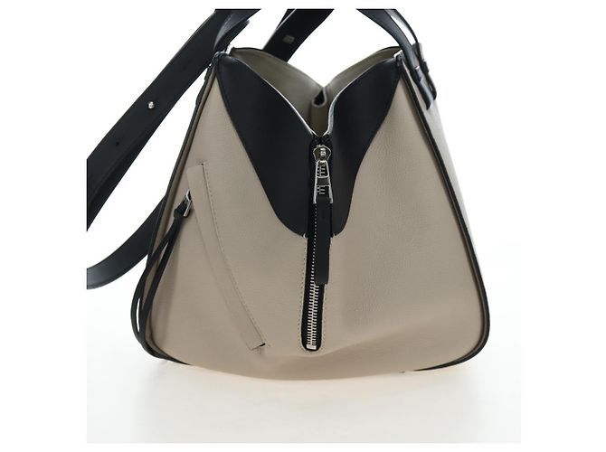 Borsa a mano LOEWE Hammock Herbarium in pelle 2 Beige Silver Auth 193784SAM Argento - vista 3