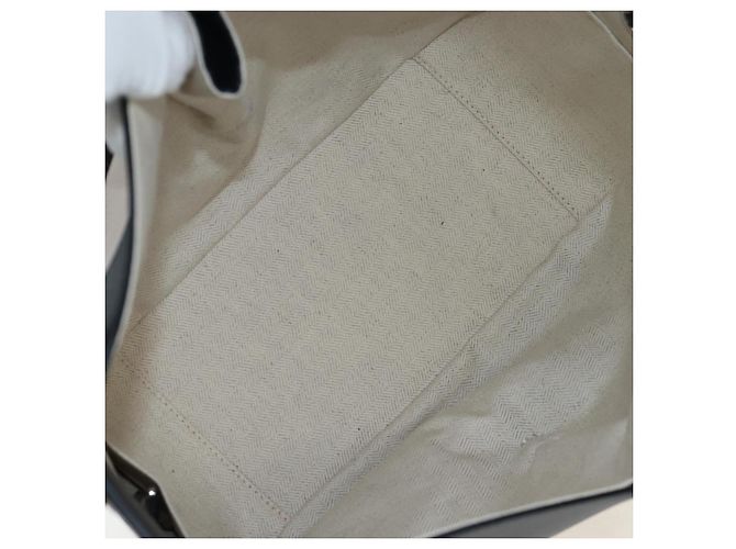 Borsa a mano LOEWE Hammock Herbarium in pelle 2 Beige Silver Auth 193784SAM Argento - vista 9