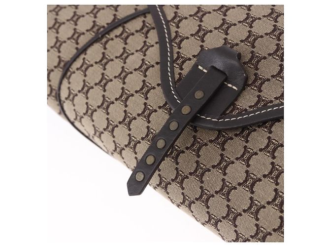 Céline Borsa a tracolla CELINE Macadam Beige Auth 196808V - vista 15