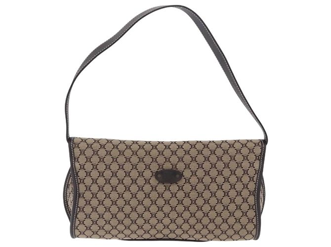 Céline Borsa a tracolla CELINE Macadam Beige Auth 196808V - vista 3