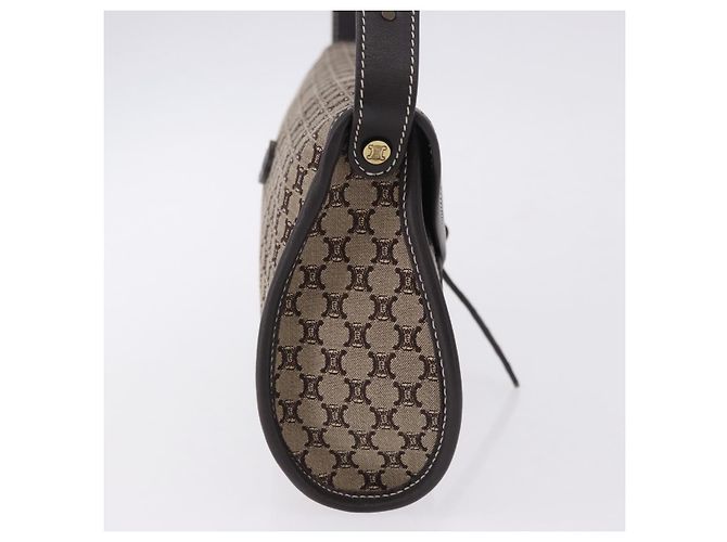 Céline Borsa a tracolla CELINE Macadam Beige Auth 196808V - vista 5