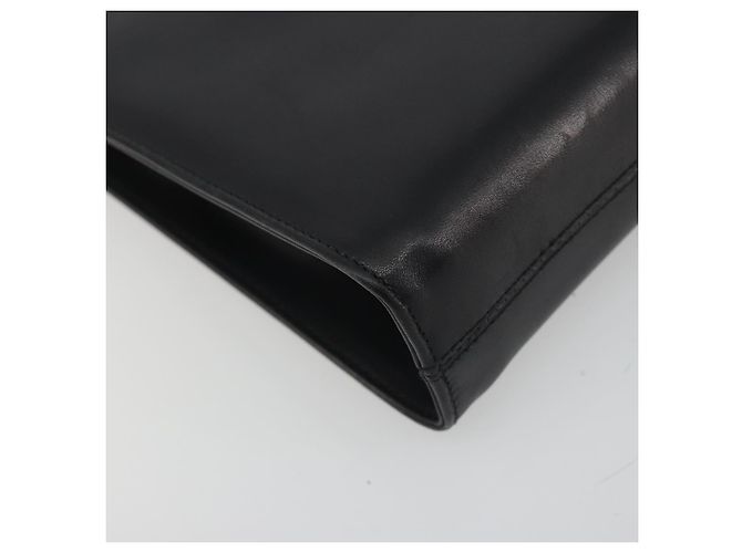 Borsa a tracolla Salvatore Ferragamo Gancini Chain in pelle nera e oro Auth 196249 Nero D'oro - vista 12