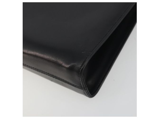Borsa a tracolla Salvatore Ferragamo Gancini Chain in pelle nera e oro Auth 196249 Nero D'oro - vista 13