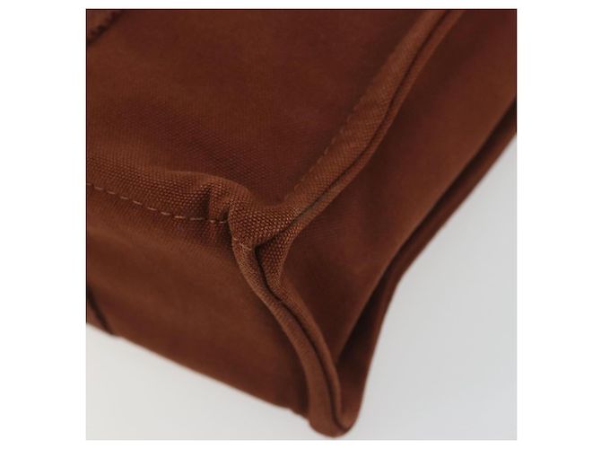 Hermès Borsa HERMES Fourre Tout PM Canvas Brown Silver Auth 195979A Marrone Argento - vista 10