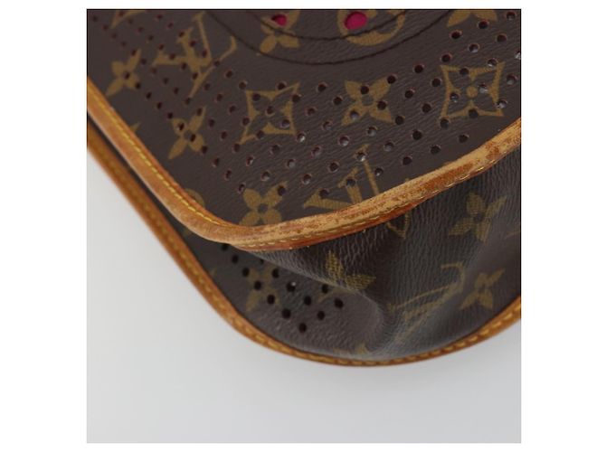 LOUIS VUITTON Monogram Perfo Musette Shoulder Bag Pink M95172 LV Auth 196087A Rosa Monogramma - vista 14