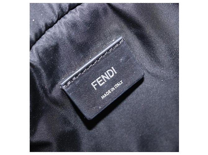 Borsa a tracolla FENDI Canvas Black Silver Auth ka5602V Nero Argento - vista 15