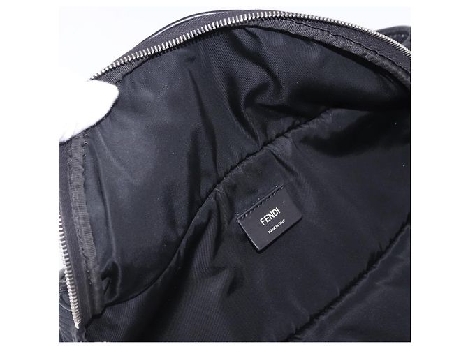Borsa a tracolla FENDI Canvas Black Silver Auth ka5602V Nero Argento - vista 16