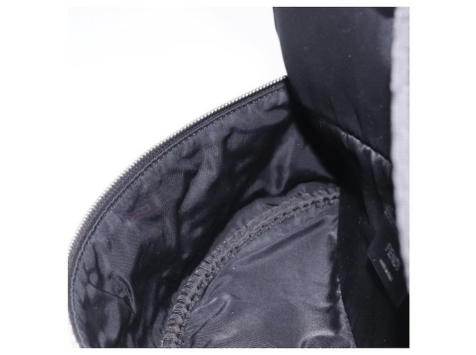 Borsa a tracolla FENDI Canvas Black Silver Auth ka5602V Nero Argento - vista 19