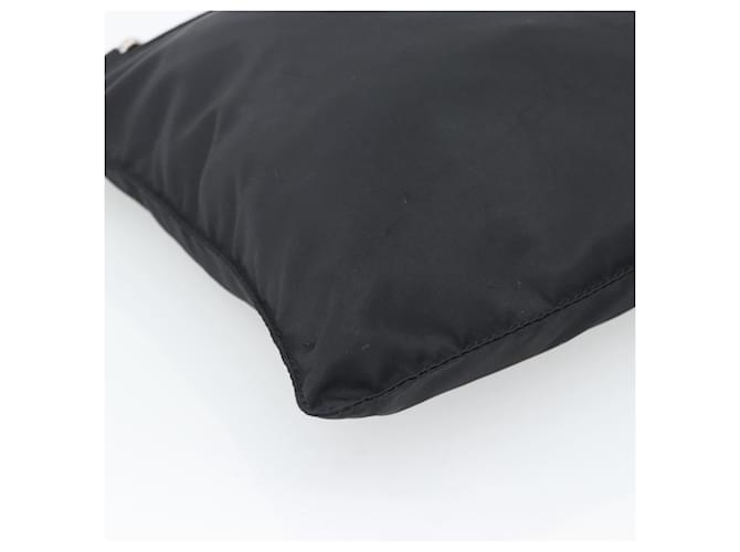 Borsa a Tracolla PRADA Nylon Nero Argento Auth 196146A - vista 15
