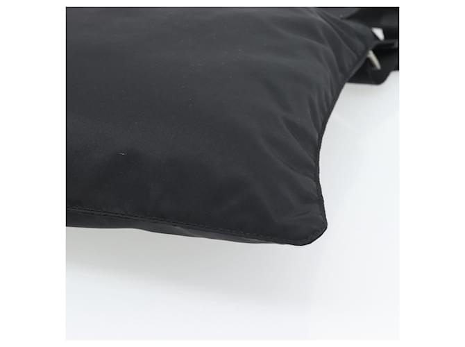 Borsa a Tracolla PRADA Nylon Nero Argento Auth 196146A - vista 16