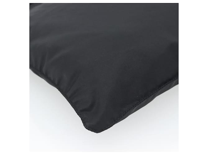 Borsa a Tracolla PRADA Nylon Nero Argento Auth 196146A - vista 17