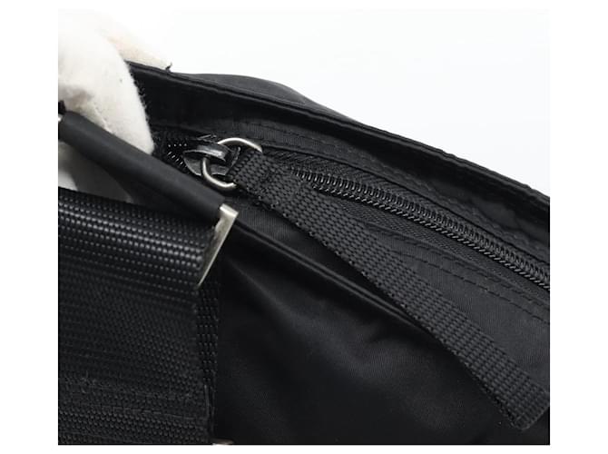 Borsa a Tracolla PRADA Nylon Nero Argento Auth 196146A - vista 19