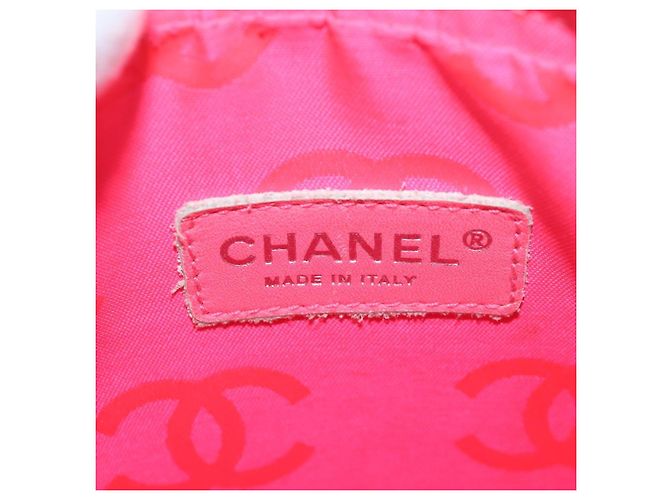 Borsa CHANEL COCO Mark Matelasse Cambon Line in pelle bianca CC Auth 194709M Bianco - vista 17