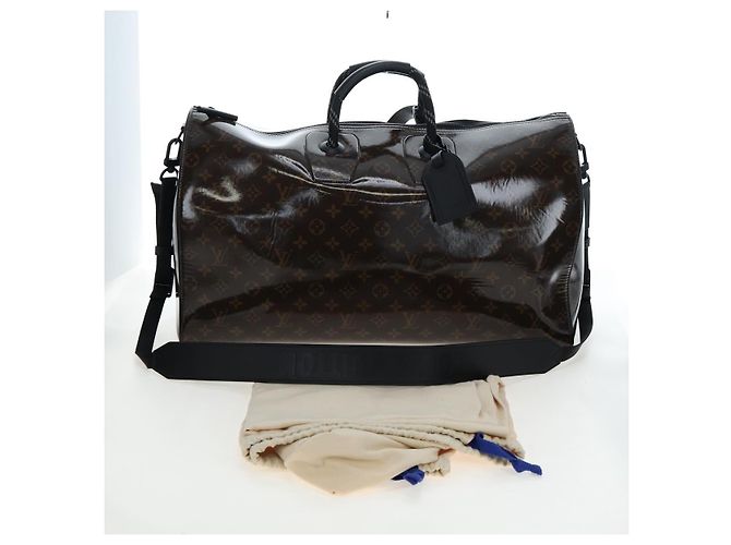 Borsa LOUIS VUITTON Monogram Glaze Keepall Bandouliere 50 M43899 LV Auth 191644SM Monogramma - vista 12
