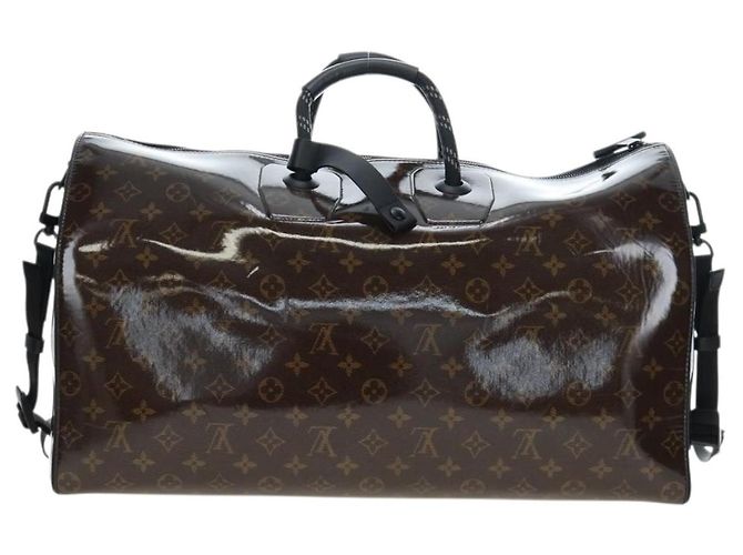 Borsa LOUIS VUITTON Monogram Glaze Keepall Bandouliere 50 M43899 LV Auth 191644SM Monogramma - vista 2