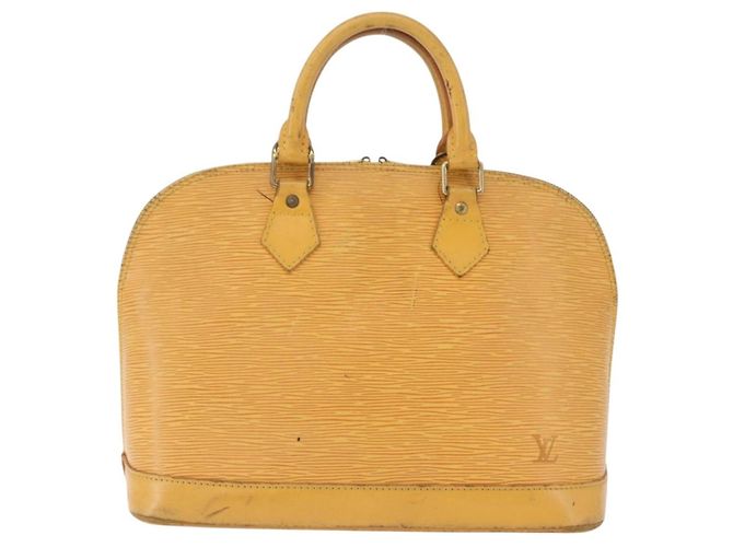 Borsa a mano LOUIS VUITTON Epi Alma Tassili Yellow M52149 LV Auth 195328 - vista 13