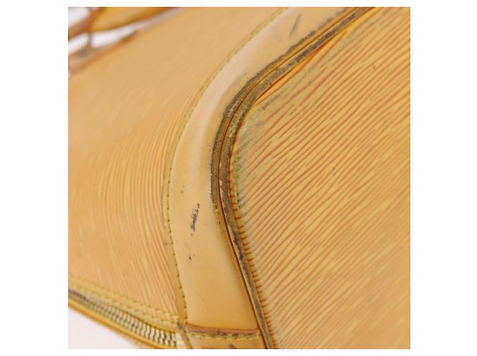 Borsa a mano LOUIS VUITTON Epi Alma Tassili Yellow M52149 LV Auth 195328 - vista 17