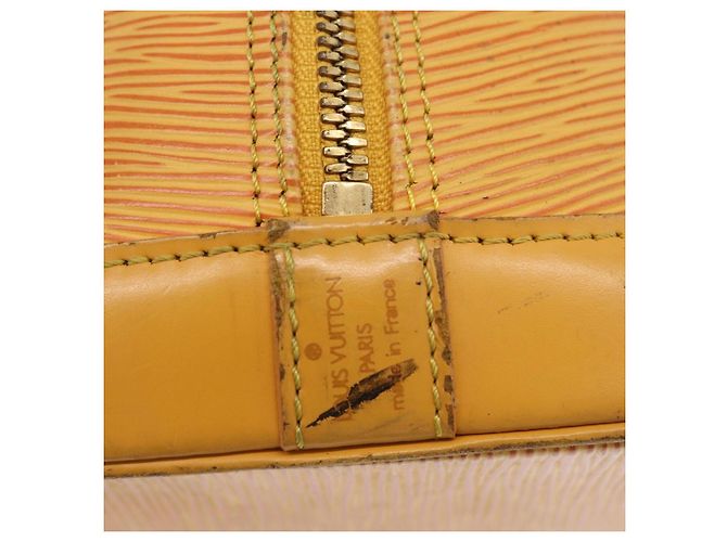 Borsa a mano LOUIS VUITTON Epi Alma Tassili Yellow M52149 LV Auth 195328 - vista 18