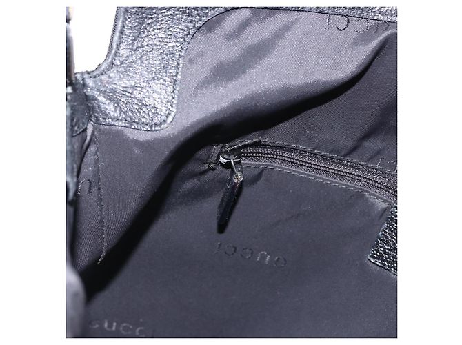 Borsa a tracolla GUCCI GG Canvas Jackie Nero Argento 001 3355 2123 Auth ka5595 - vista 19