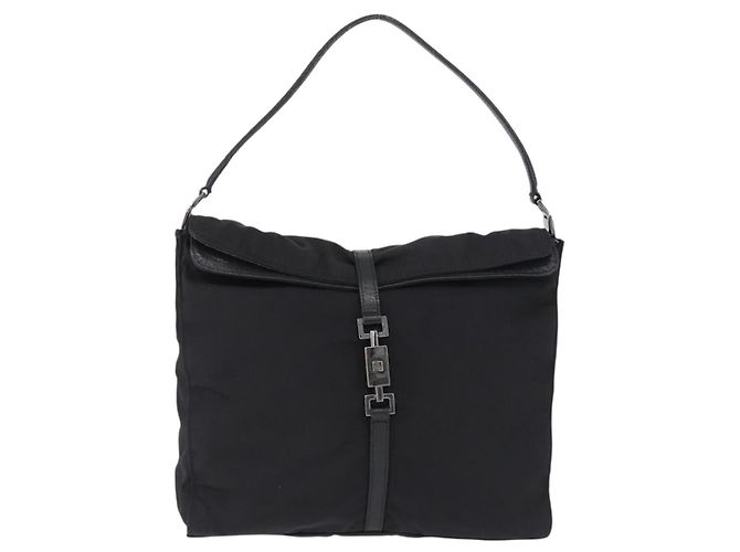 Borsa a tracolla GUCCI GG Canvas Jackie Nero Argento 001 3355 2123 Auth ka5595 - vista 2