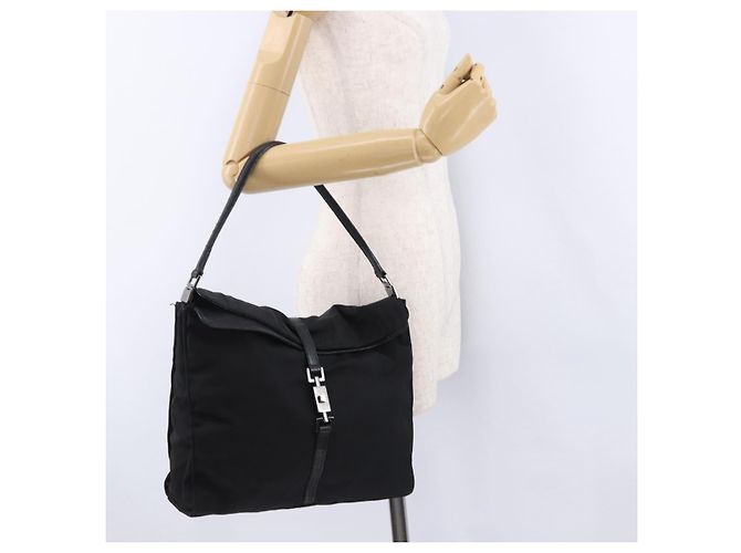 Borsa a tracolla GUCCI GG Canvas Jackie Nero Argento 001 3355 2123 Auth ka5595 - vista 22