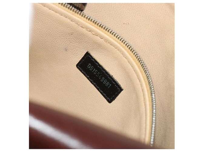 Borsa a tracolla FENDI in pelle Harako Beige Silver Auth 195061 Argento - vista 22