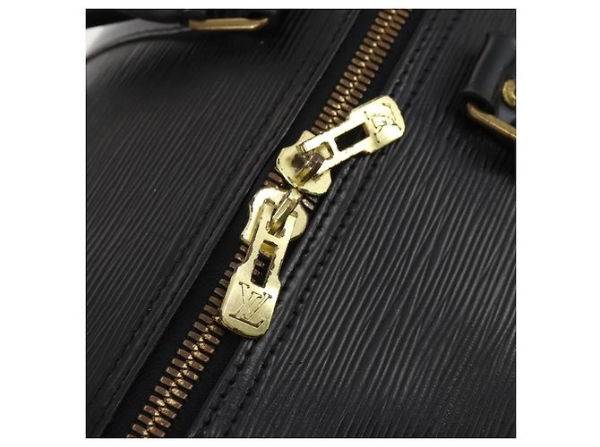 LOUIS VUITTON Epi Keepall 55 Boston Bag Noir Black M42952 LV Auth 194576 Nero - vista 10