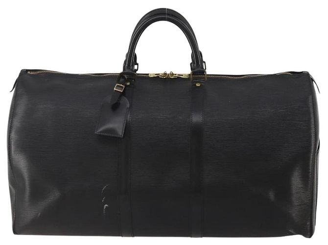 LOUIS VUITTON Epi Keepall 55 Boston Bag Noir Black M42952 LV Auth 194576 Nero - vista 13