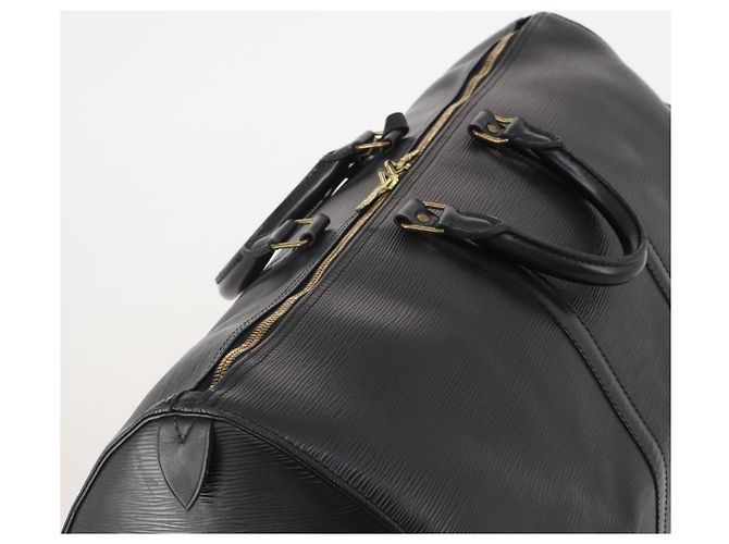 LOUIS VUITTON Epi Keepall 55 Boston Bag Noir Black M42952 LV Auth 194576 Nero - vista 6